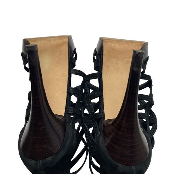 Stuart Weitzman Black Platform Strappy Sandals!! - Picture 6 of 8